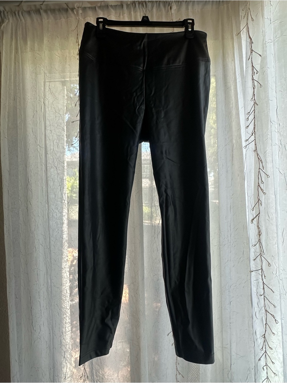 NWT WHBM Faux Leather Leggings XL Black High Rise Grease Style - Picture 6 of 6